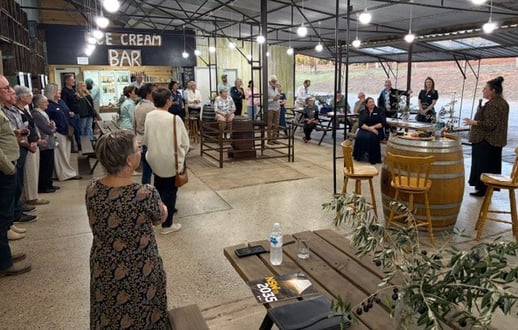 Tourism operators and stakeholders gathered at Southern Yarns hosted by Ballinaclash Orchard and Cellar Door in the Hilltops region